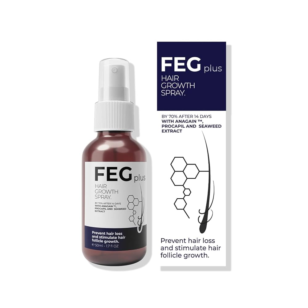 🌿 FEG Plus Hair Growth Spray 💧 | 🌟 Anti-Hair Loss Treatment for Men & Women 🧑‍🦱👩‍🦰 | ⚡ Boosts Regrowth & Thickens Hair 💪