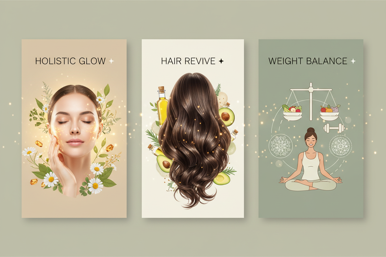  Holistic Glow ✦ Hair Revive ✦ Weight Balance 